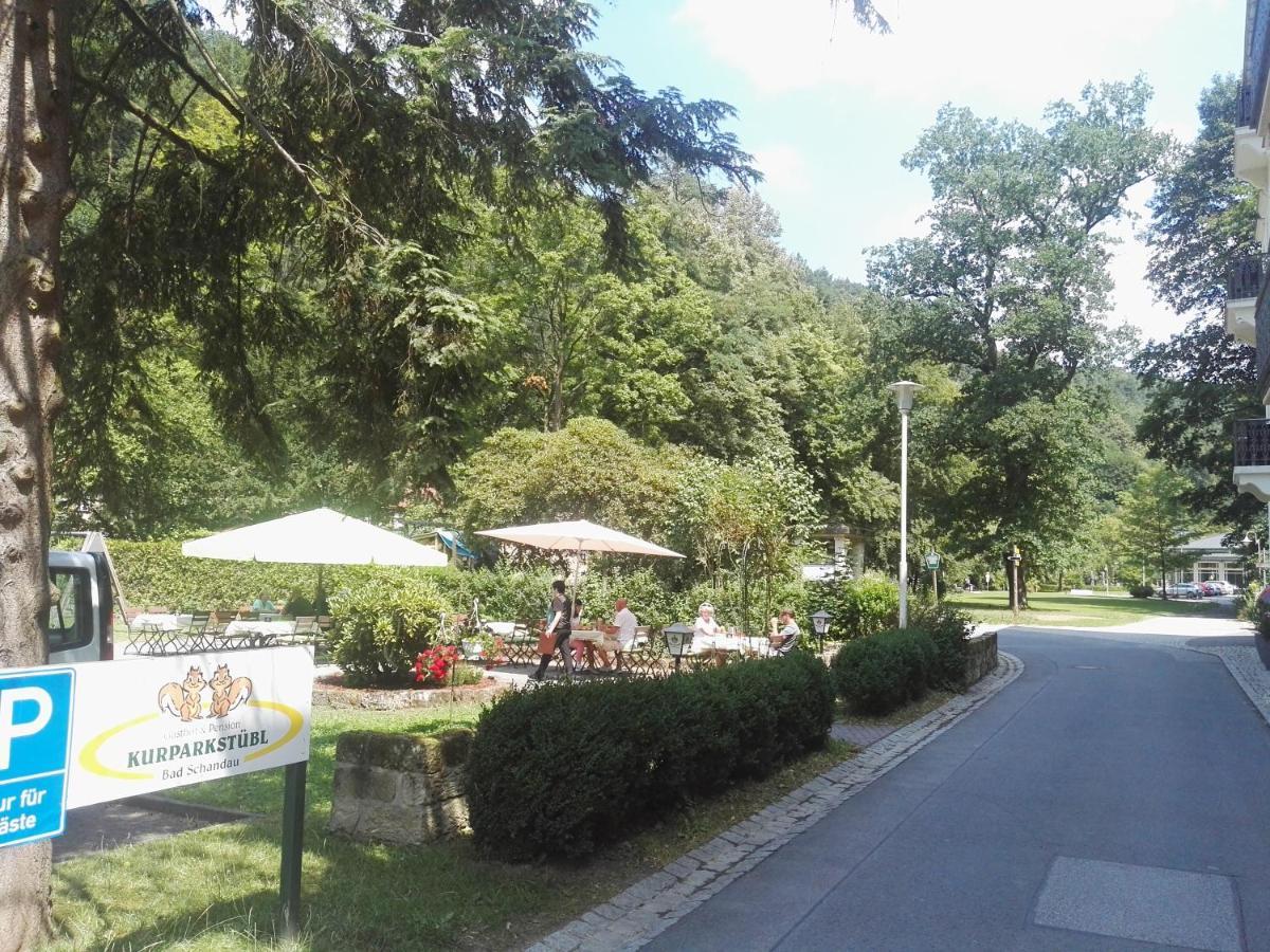 Kurparkstuebl Bad Schandau Hotel Exterior foto