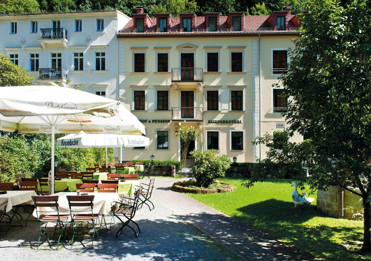 Kurparkstuebl Bad Schandau Hotel Exterior foto